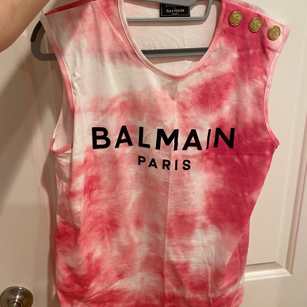 Balmain Gold button top